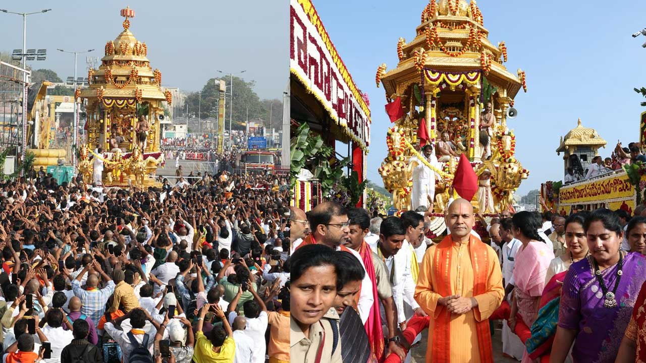 భక్తుల గోవింద నామాలతో మార్మోగిపోతున్న తిరువీధులు