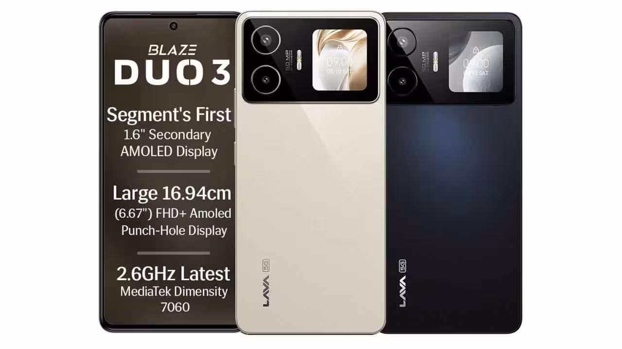 Lava Blaze Duo 3 | రూ.16,999కే డ్యుయల్ స్క్రీన్ స్మార్ట్ఫోన్.. లావా బ్లేజ్ డ్యుయో 3 విడుదల..