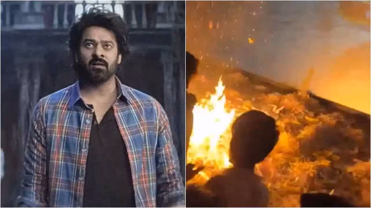 Raja Saab Movie Theatre | రాజాసాబ్ థియేటర్ లో ఫ్యాన్స్ హారతికి వ్యాపించిన మంటలు.. తప్పిన ప్రమాదం..