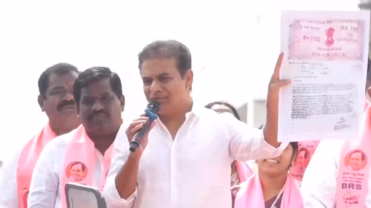 KTR | సంచులు, చెప్పులు మోసే పార్టీలకా.. మనం ఓటు వేసేది : కేటీఆర్