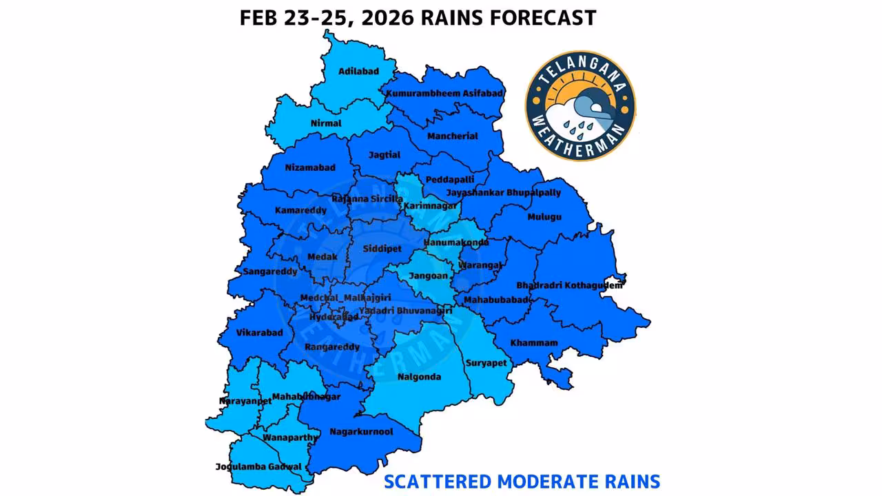 Rain Alert | రాష్ట్రంలో రెండు రోజులు భారీ వర్షాలు.. నేడు ఈ జిల్లాల్లో..