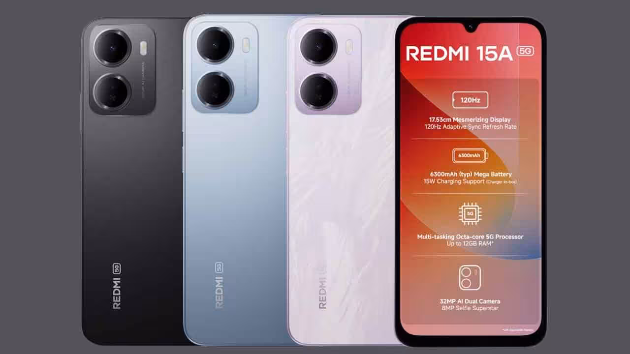 REDMI 15A 5G | చవక ధరకే షియోమీ కొత్త రెడ్మీ స్మార్ట్ ఫోన్.. భారీ బ్యాటరీ, 4 ఏళ్ల వరకు ఓఎస్ అప్డేట్స్..