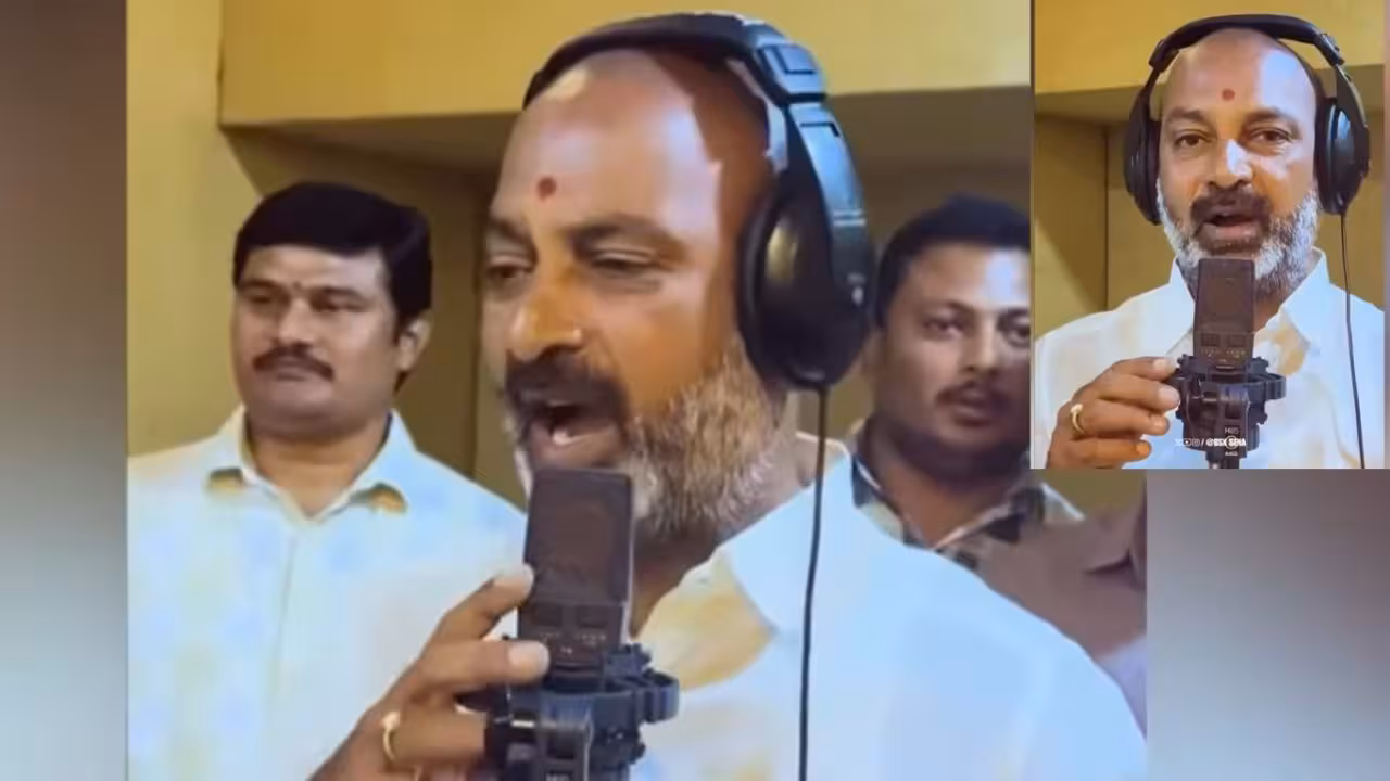 Bandi Sanjay | సింగర్ అవతారమెత్తిన బండి సంజయ్.. ఆర్ఎస్ఎస్ గీతాల ఆలపన ప్రోమో హల్చల్