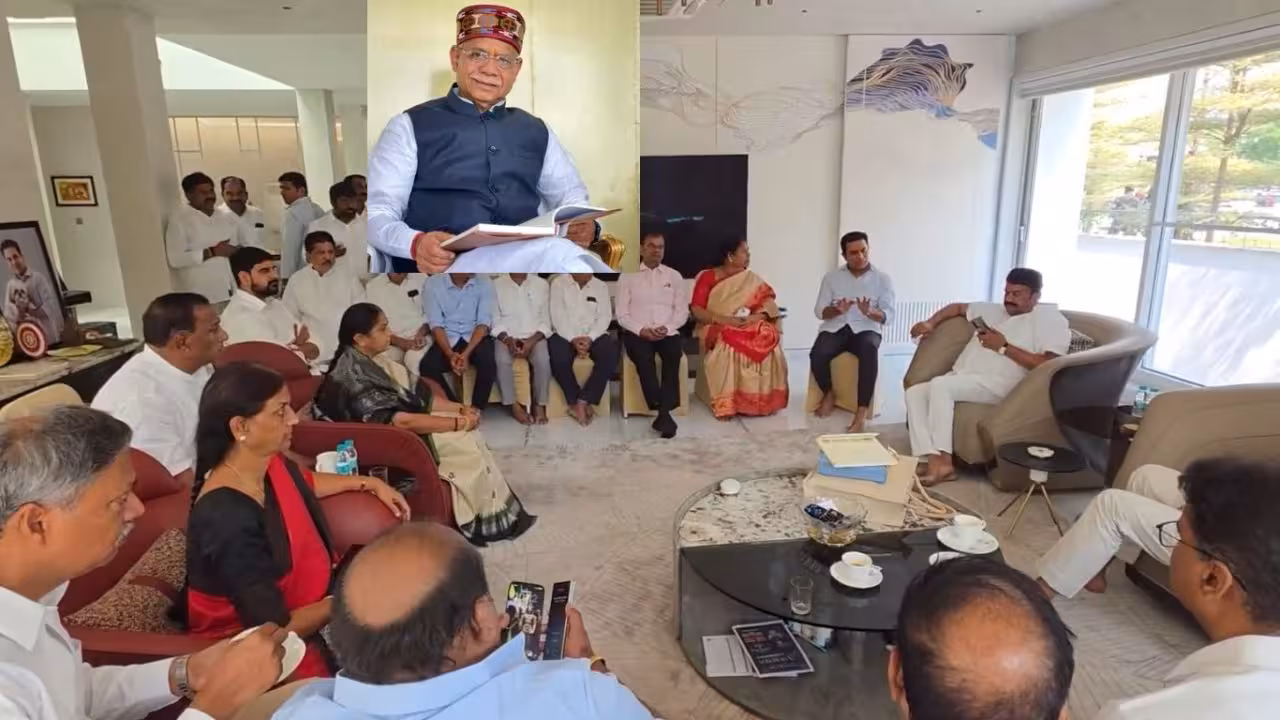 BRS meet with Governor | గవర్నర్తో బీఆర్ఎస్ ఎమ్మెల్యేలు, ఎమ్మెల్సీల భేటీ