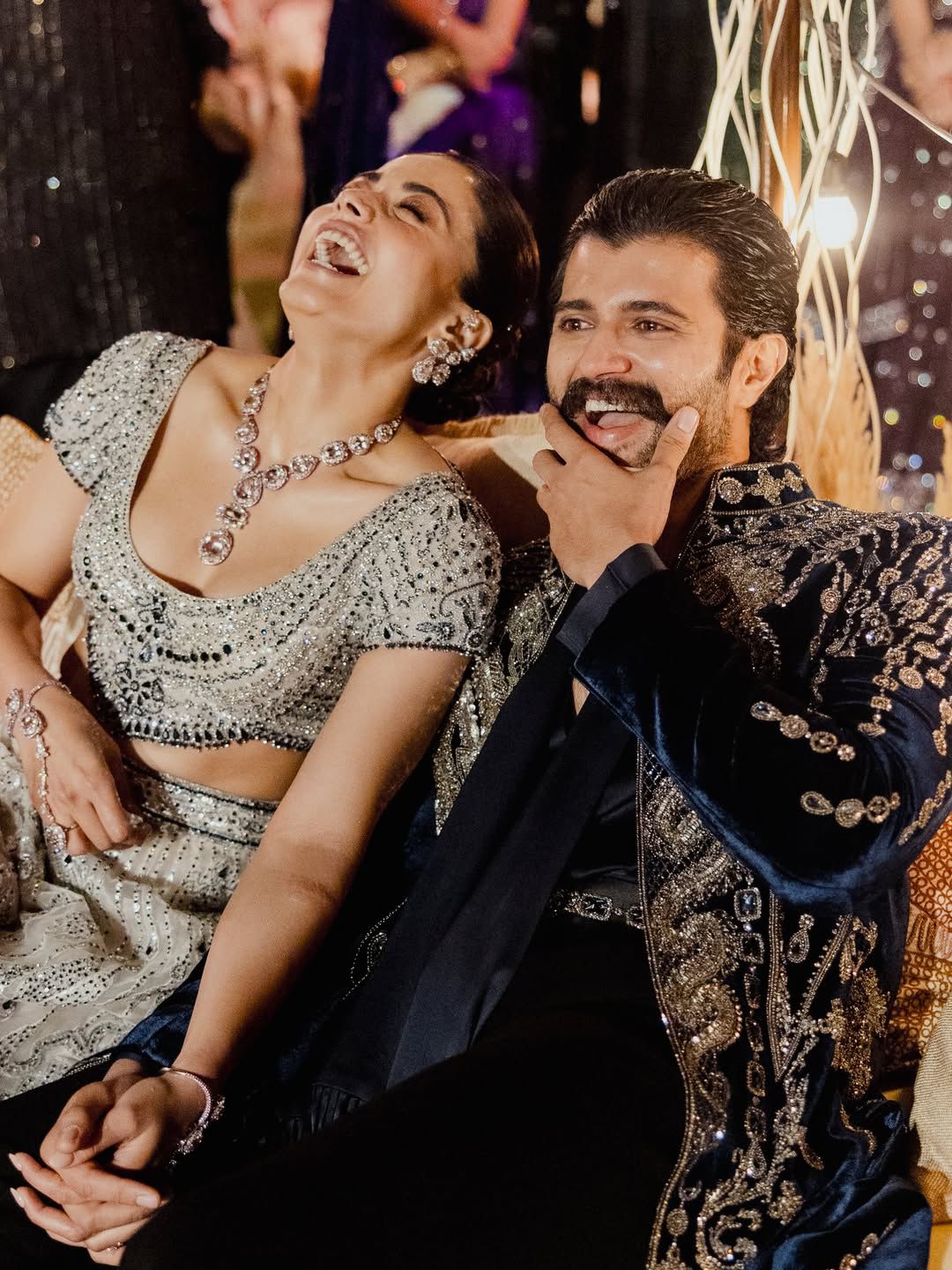 Vijay Rashmika Sangeet Pics | విరోష్ సంగీత్ వేడుక – కలిసి స్టెప్పులేసిన విజయ్, రష్మిక - Image 4