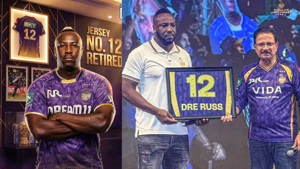 Andre Russell | ఆండ్రే రస్సెల్కు గౌరవార్థం జెర్సీ నంబర్ 12ను రిటైర్ చేసిన కేకేఆర్