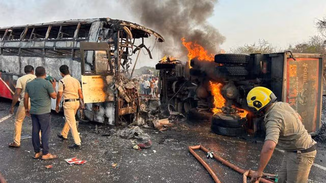 Markapuram Accident | మార్కాపురం బస్సు ప్రమాదం.. ఇద్దరు జగిత్యాల వాసులు మృతి