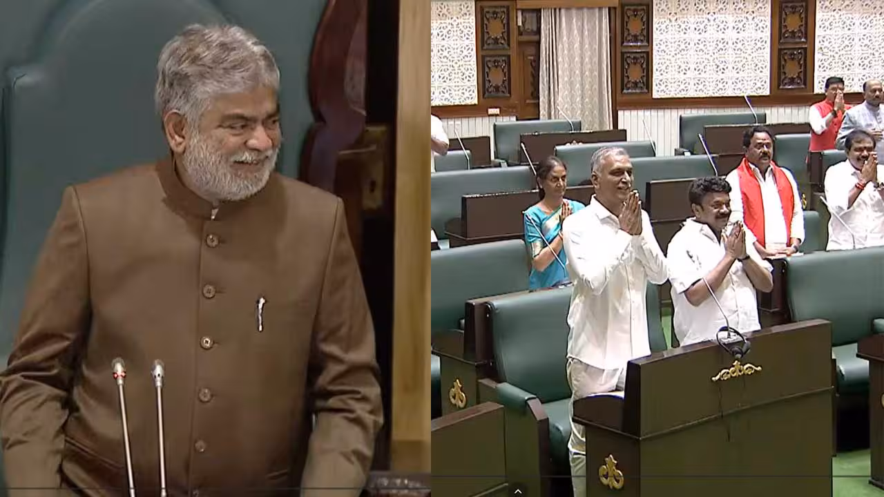Harish Rao | మీ డ్రెస్ బాగుంది సర్.. స్పీకర్ను పొగడ్తలతో ముంచెత్తిన హరీశ్రావు