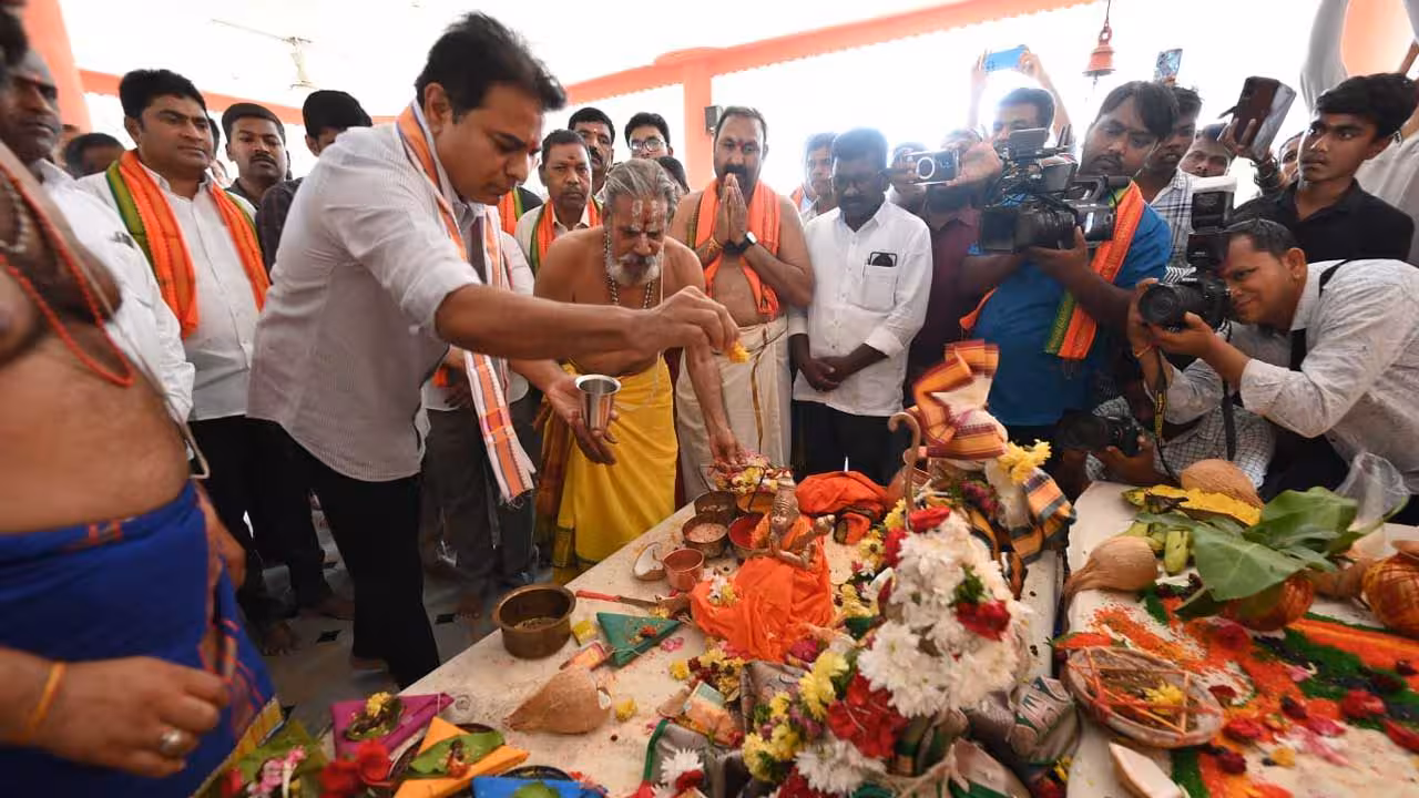 KTR | రాచర్ల గొల్లపల్లిలో శ్రీరామనవమి వేడుకలు.. హాజరైన కేటీఆర్