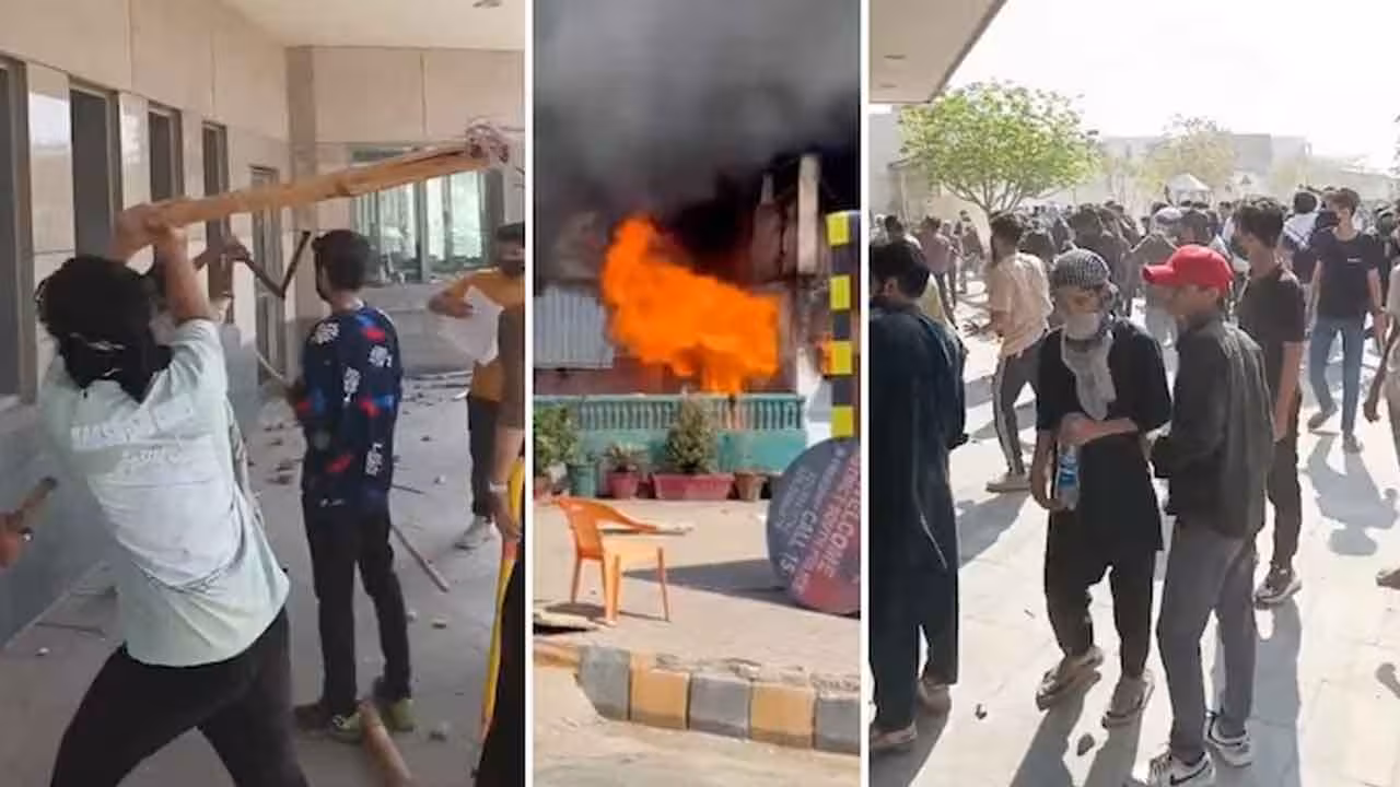 US Consulate | ఖమేనీ మృతి పట్ల పాక్లో నిరసన.. అమెరికా కాన్సులేట్ కార్యాలయంపై దాడి..