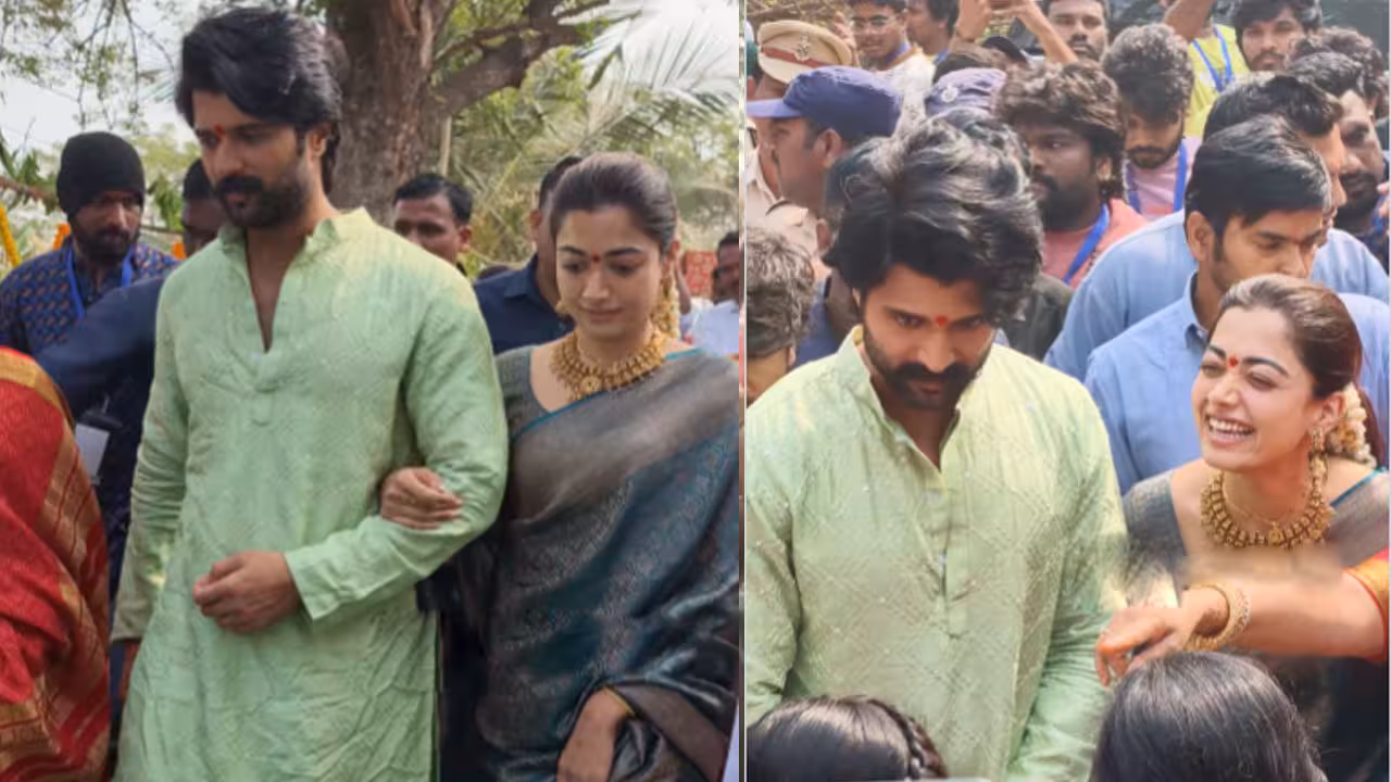 Vijay Devarakonda | సతీమణితో కలిసి తుమ్మెనపేటకు చేరుకున్న విజయ్ దేవరకొండ.. వీడియో