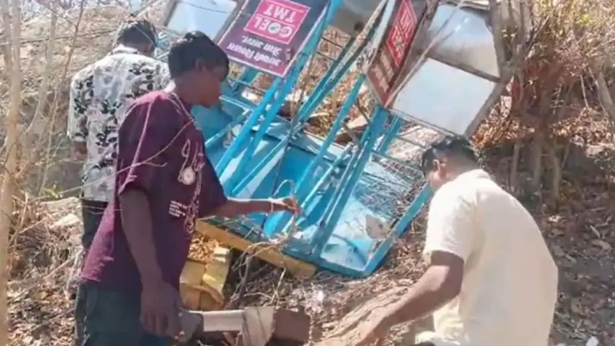 ropeway accident at the khallari mata temple in Chhattisgarh