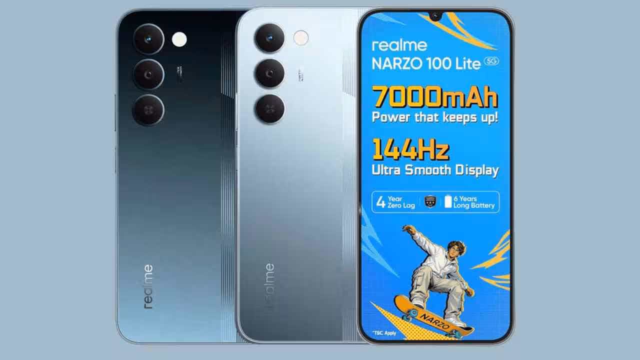realme NARZO 100 Lite 5G | భారీ బ్యాటరీ, ప్రత్యేక కూలింగ్ సిస్టమ్.. బడ్జెట్ ధరకే రియల్మి కొత్త స్మార్ట్ ఫోన్..