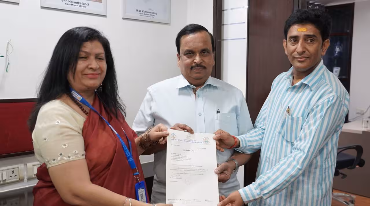 Steel Consumer Forum | స్టీల్ వినియోగదారుల ఫోరమ్ జాతీయ వైస్ చైర్మన్గా సీహెచ్ శ్రీనివాస్..