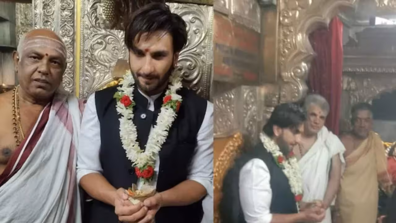 Ranveer Singh | బ్యాన్ వేళ కర్ణాటకలోని చాముండేశ్వరి ఆలయంలో రణ్వీర్ సింగ్ పూజలు – మరో వివాదానికి పుల్స్టాప్!