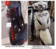 Fake Number Plate | ఎన్నేశాలేసినా చివరికి చిక్కాల్సిందే.. నకిలీ నంబర్ ప్లేట్ వాడుతున్న కేటుగాడి అరెస్ట్