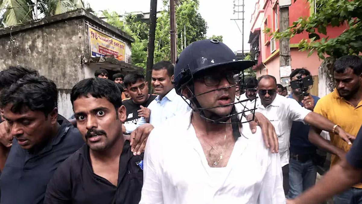 TMC MP Abhishek Banerjee Attacked in Bengal Stones Thrown