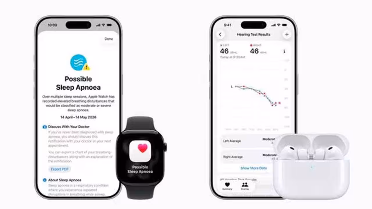 Apple | యాపిల్ యూజర్లకు అదిరిపోయే ఫీచర్లు.. స్లీప్ అప్నియాను గుర్తించడం ఇక ఈజీ, వినికిడి పరీక్షను స్వయంగా చేసుకోవచ్చు..