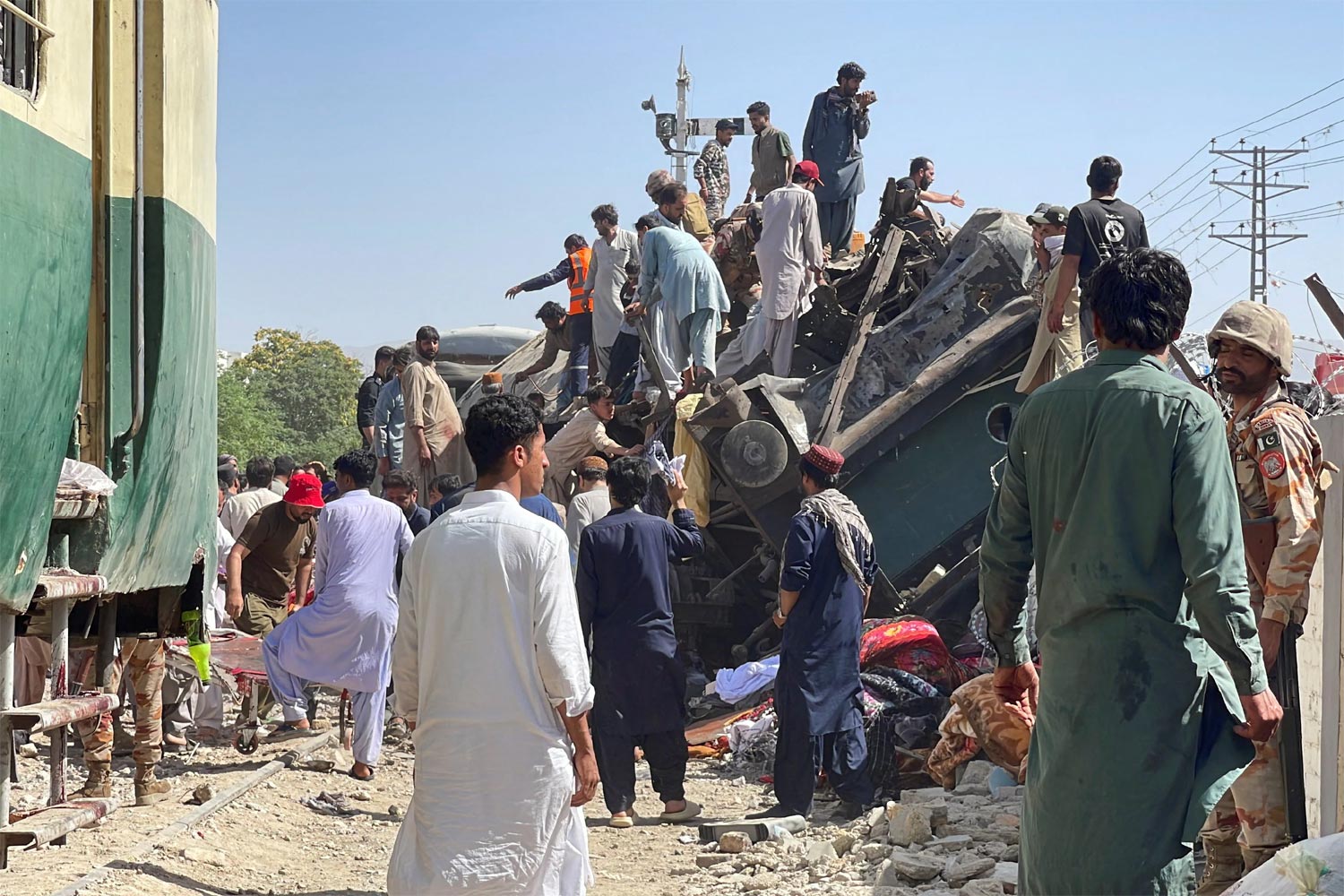 Pakistan Train Blast 24 Killed in Suicide Attack on Military Train