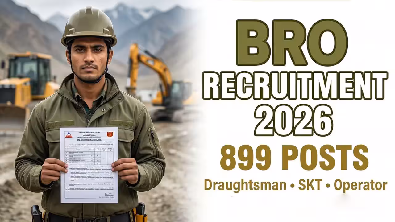 BRO Recruitment | బీఆర్వోలో జనరల్ రిజర్వ్ ఇంజినీర్ ఫోర్స్.. 899 పోస్టులతో నోటిఫికేషన్