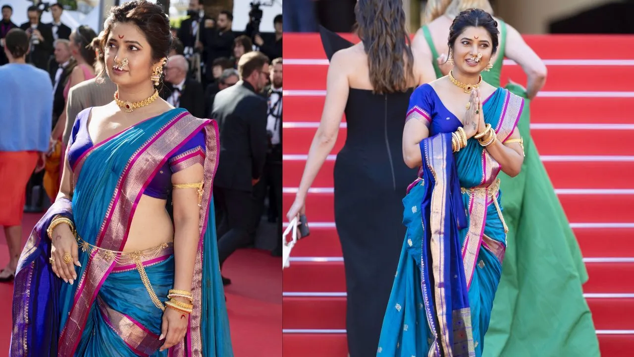 Cannes 2026 | కేన్స్ రెడ్ కార్పెట్పై చీరకట్టులో మరాఠీ హీరోయిన్ సందడి - Image 1