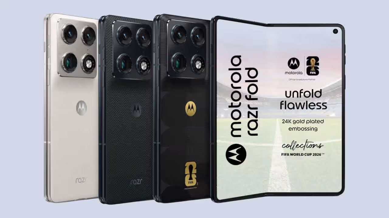 motorola razr fold | మోటోరోలా రేజర్ ఫోల్డ్ భారత్లో లాంచ్.. ఫిఫా వరల్డ్ కప్ 26 ఎడిషన్ స్పెషల్ హైలైట్..