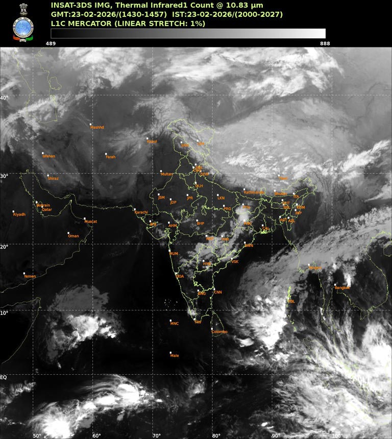 Heavy Rain Alert Satellite Images Show Massive Clouds and Early Monsoon