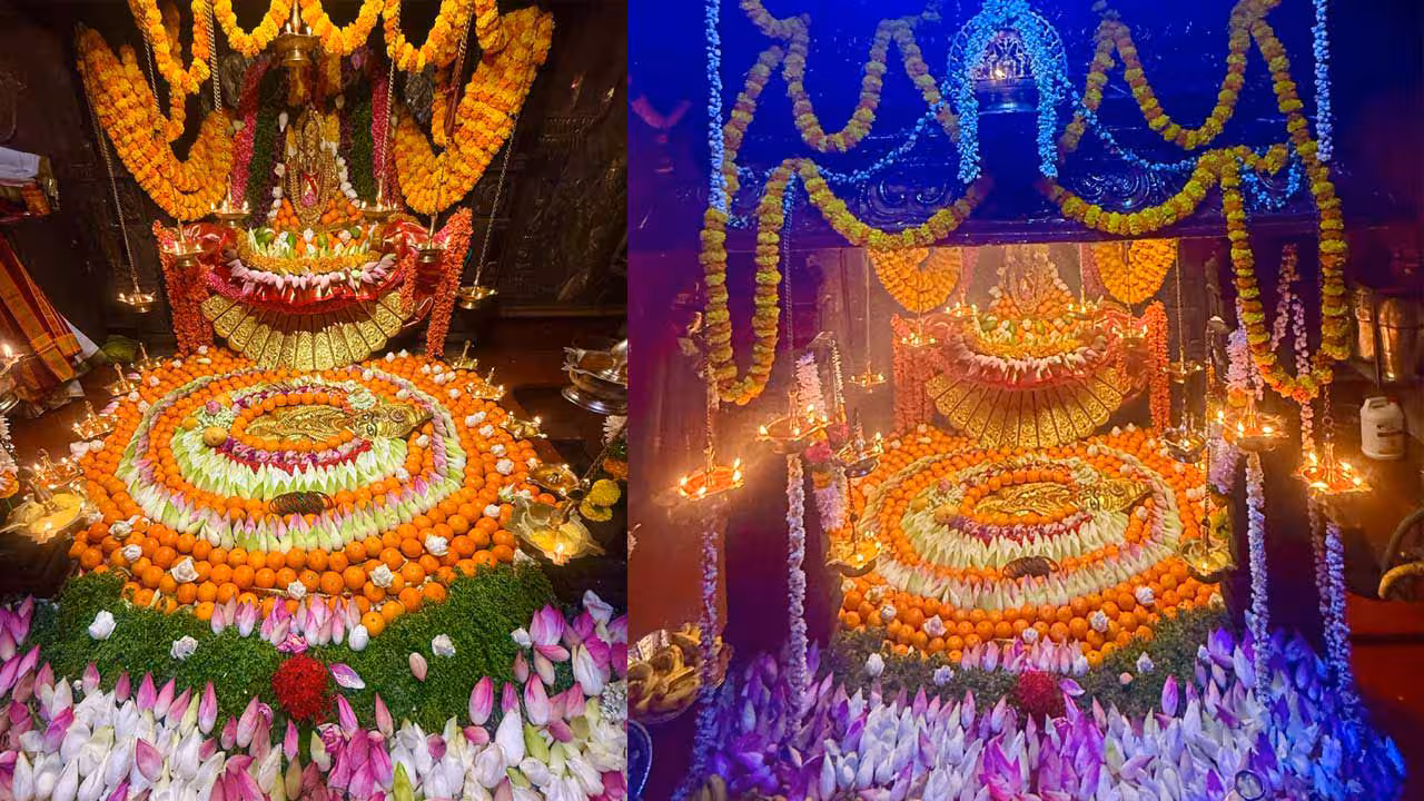 Balkampet Yellamma | పూలు, పండ్లలో కొలువుదీరిన బల్కంపేట ఎల్లమ్మ